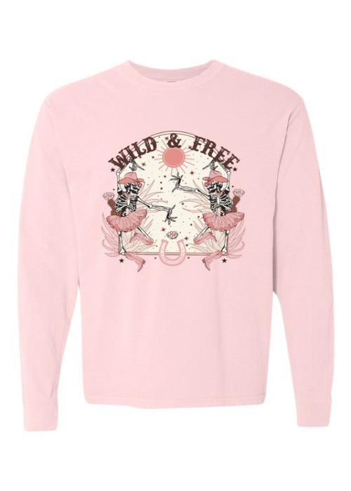 Wild and Free Skeletons Long Sleeve