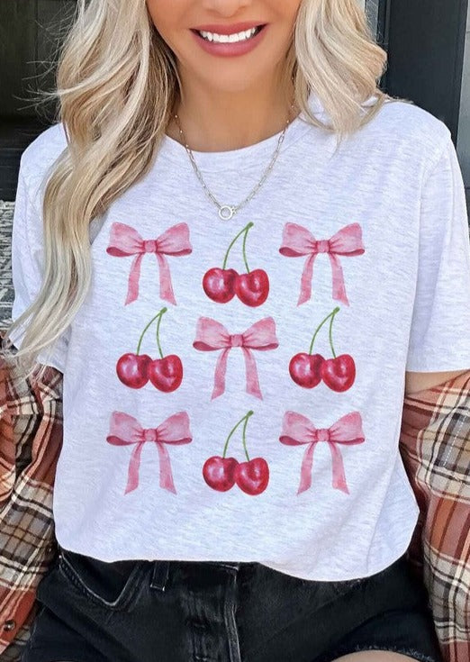 Cherry Bow Class Tee