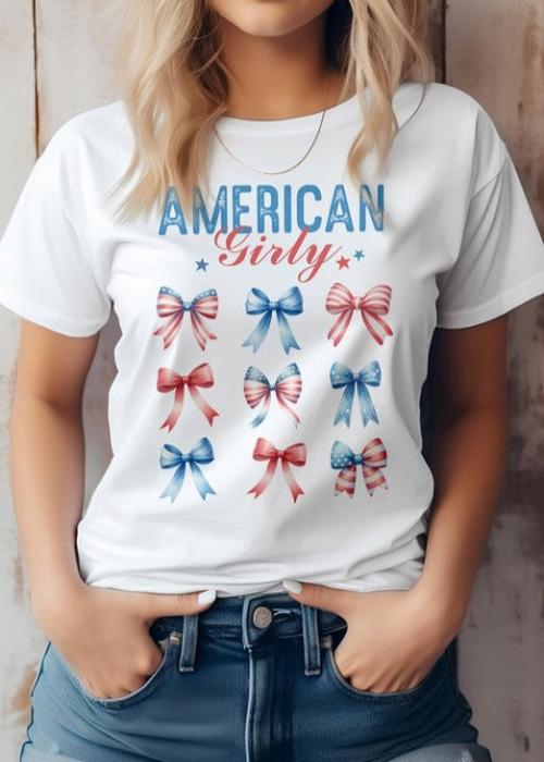 Patriotic Bow Classic Tee